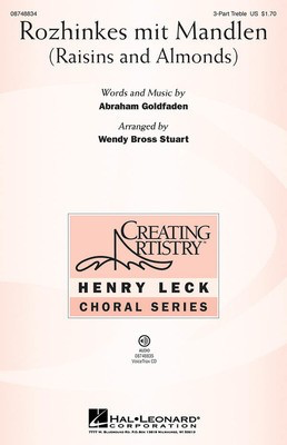Rozhinkes mit Mandlen - (Raisins and Almonds) - 3-Part Treble Wendy Bross Stuart Hal Leonard Choral Score Octavo