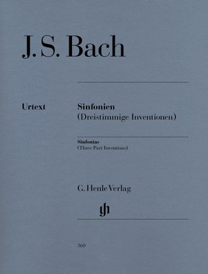 Sinfonias BWV 787-801 (Three part Inventions) - Johann Sebastian Bach - Piano G. Henle Verlag Piano Solo