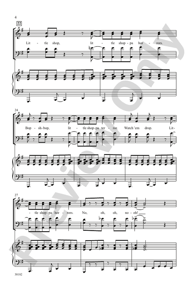 Little Shop of Horrors: A Choral Medley - SATB Choral Octavo (Digital Download)