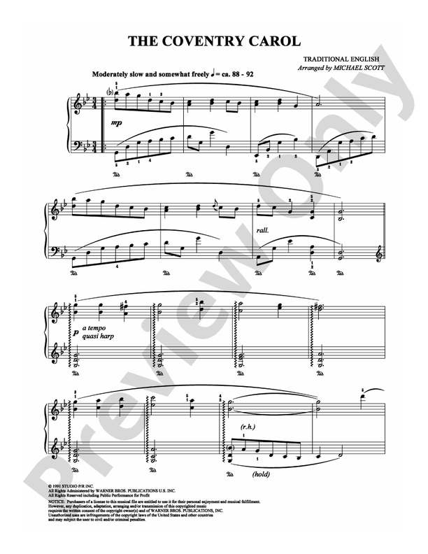 The Coventry Carol - DSM-PS-0006589 - Piano (Digital Download)