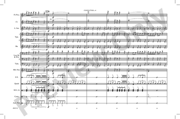 Good 4 U – Marching Band Conductor Score & Parts (Digital Download)