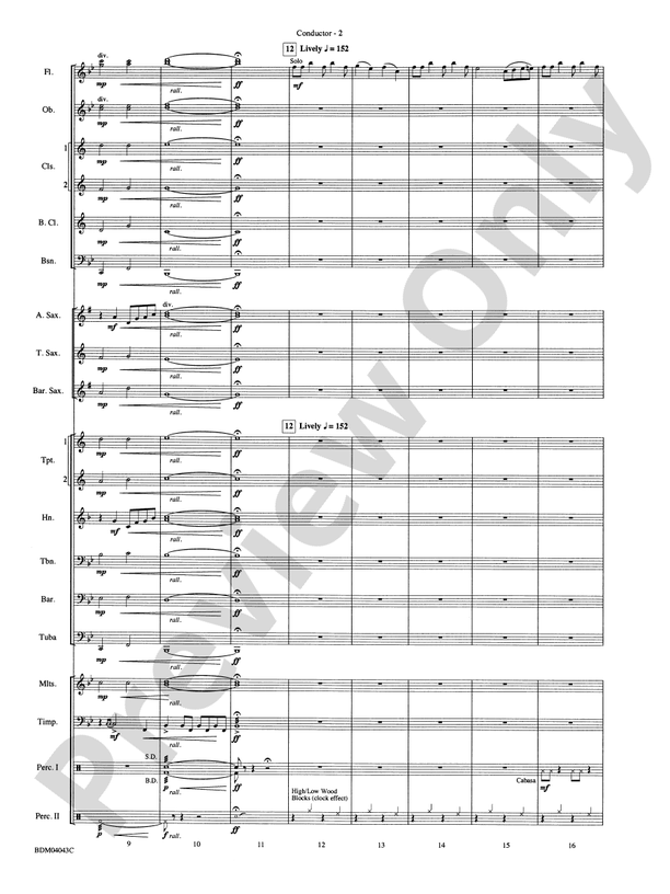 Kronos - Concert Band Conductor Score & Parts (Digital Download)
