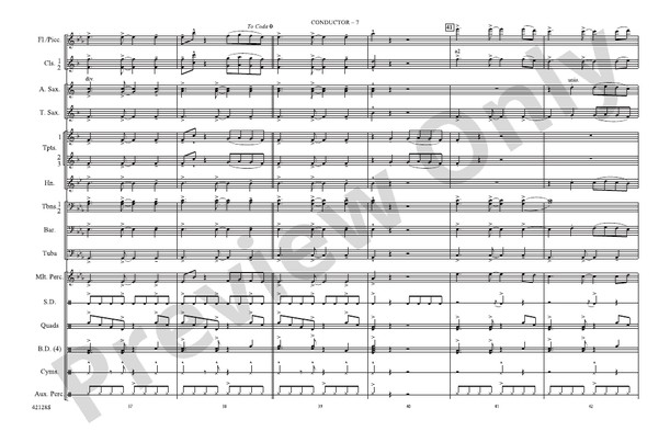 Burn – Marching Band Conductor Score & Parts (Digital Download)