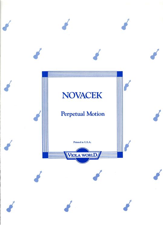 Novacek - Perpetual Motion - Viola Solo Viola World VWP000029