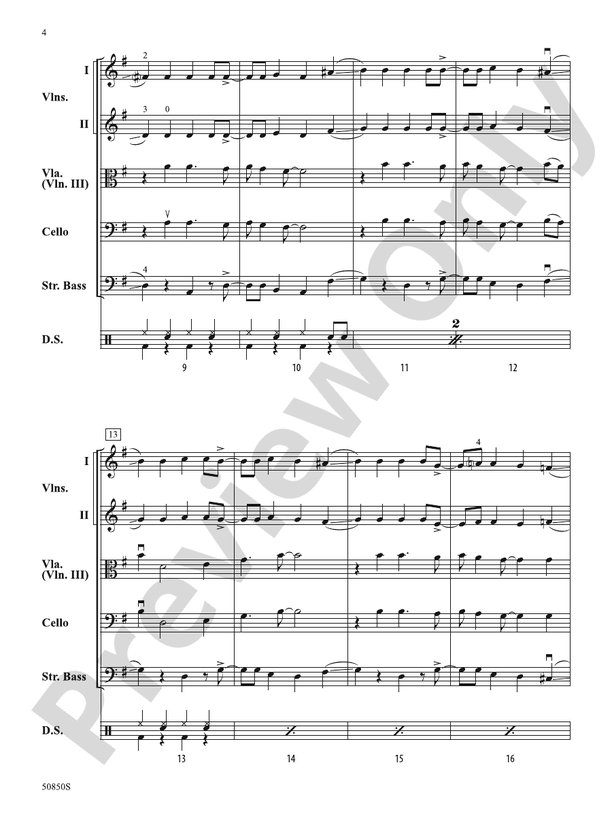 Down by the Riverside – String Orchestra Conductor Score & Parts (Digital Download)