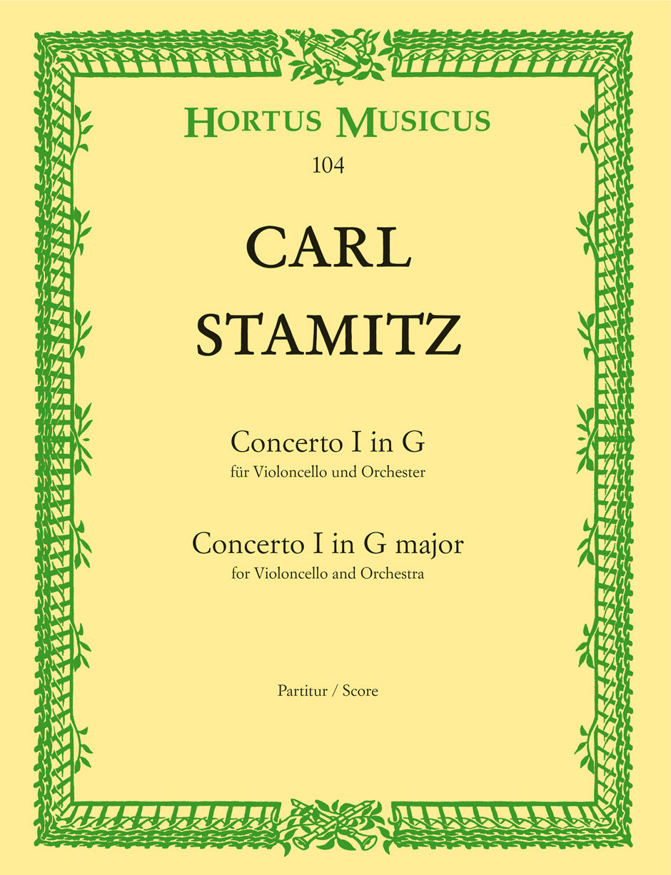 Cello Concerto No 1 in G Major Cello/Piano