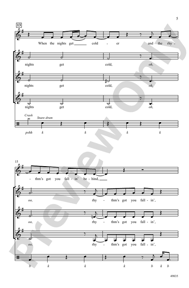 Permission to Dance - SSA, a cappella Choral Octavo (Digital Download)