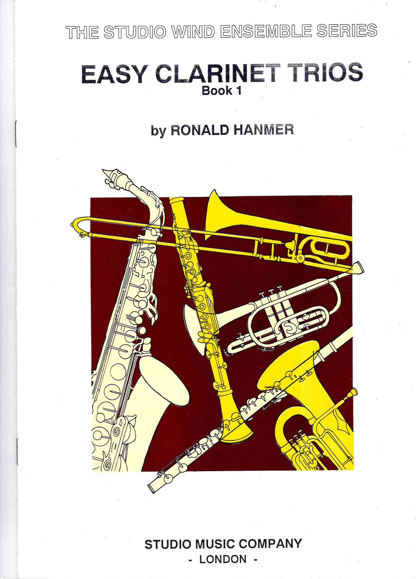 Hanmer - Easy Clarinet Trios Volume 1 - Clarinet Trio Score/Parts Studio M-050-03303-5