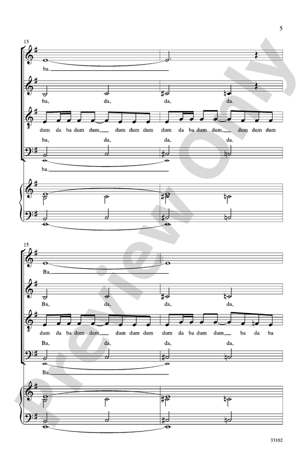 James Bond Theme – SATB Choral Octavo (Digital Download)