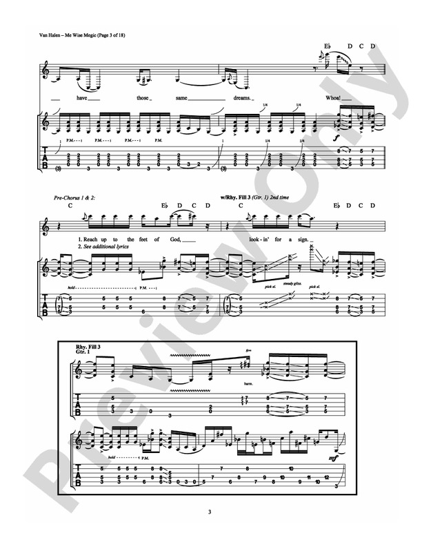 Me Wise Magic - Guitar TAB (Digital Download)