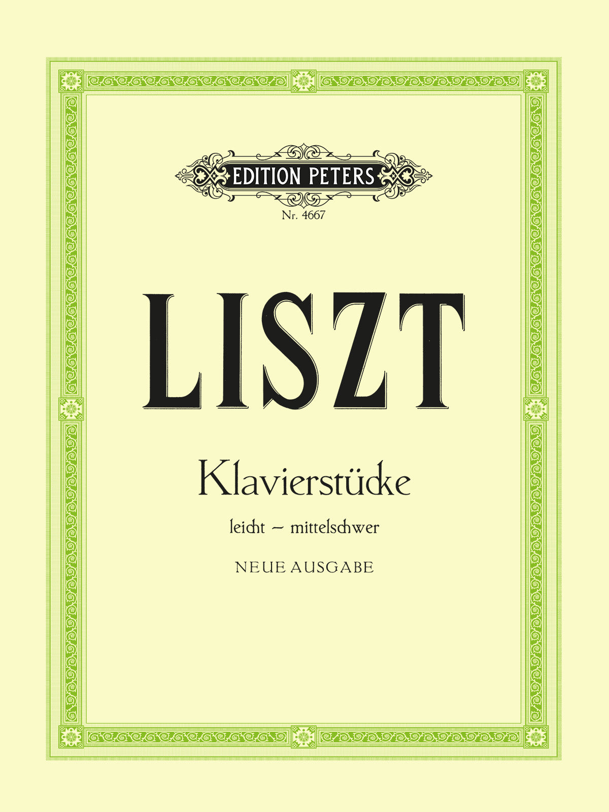 Liszt - Fünf Ungarische Volsklieder (EP4667) - Piano Solo (Digital Download)