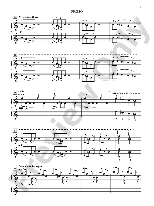 Dances for Two, Book 2: 5 Intermediate Piano Duets in Dance Styles - 1 Piano, 4 Hands (Digital Download)