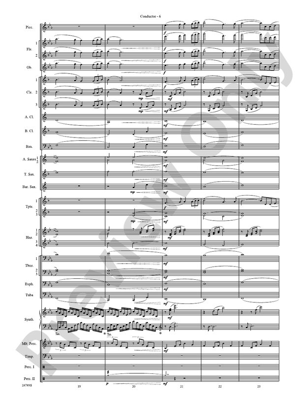 Harry Potter and the Goblet of Fire, Symphonic Suite from - Concert Band Conductor Score & Parts (Digital Download)