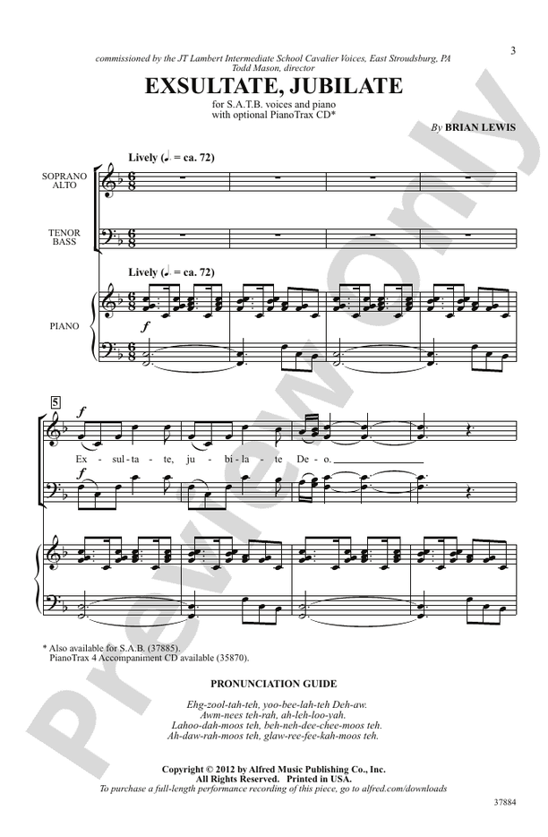 Exsultate, Jubilate – SATB Choral Octavo (Digital Download)