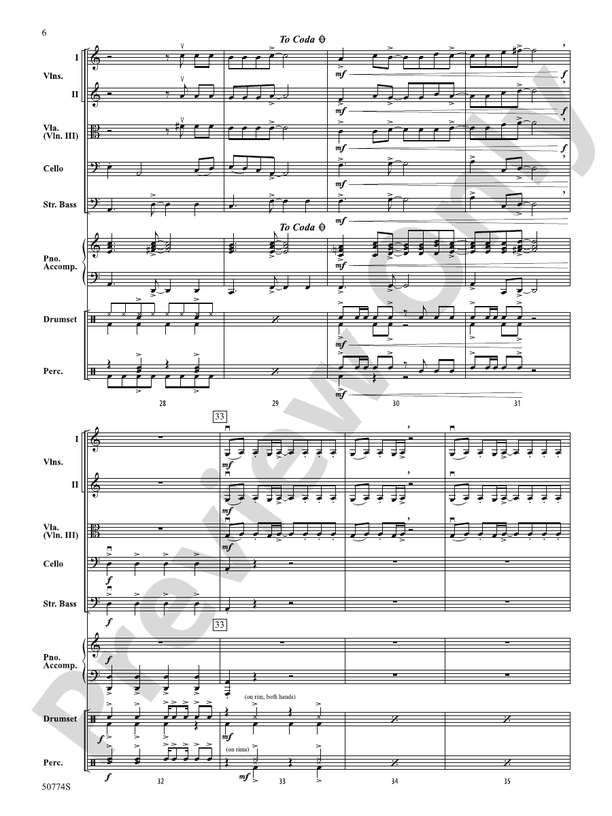 Dance the Night - String Orchestra Conductor Score & Parts (Digital Download)