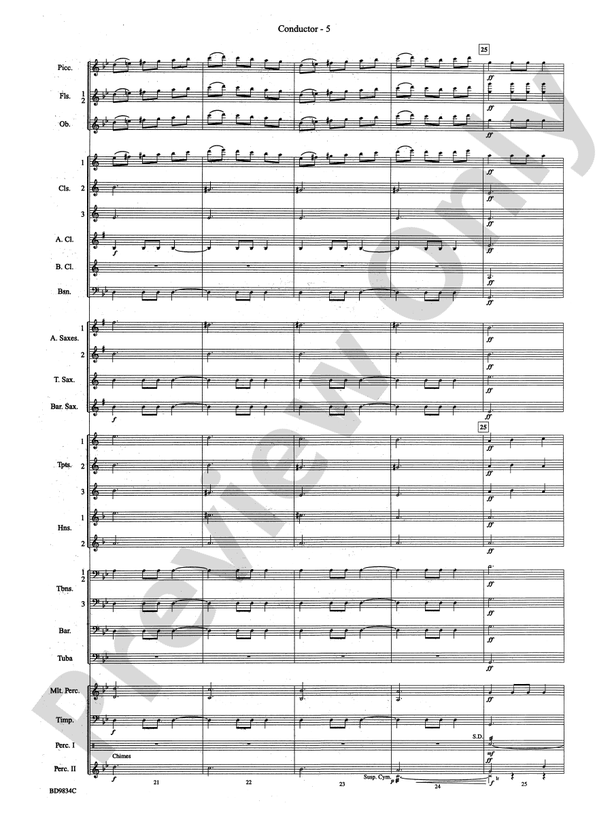 Fantasia for Christmas (based on "The Ukranian Bell Carol") - Concert Band Conductor Score & Parts (Digital Download)