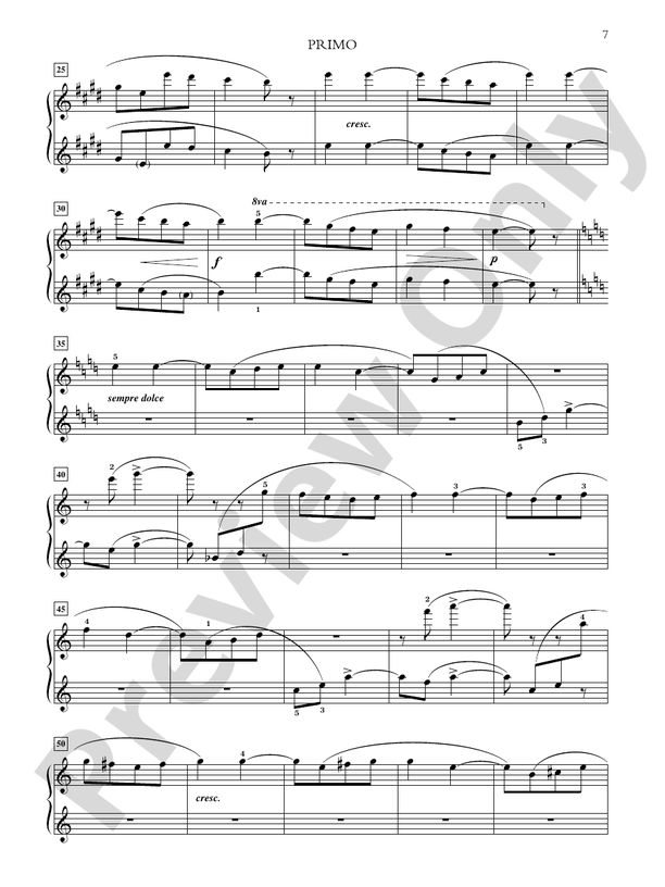 Faure - Dolly Suite, Opus 56 - 1 Piano, 4 Hands (Digital Download)