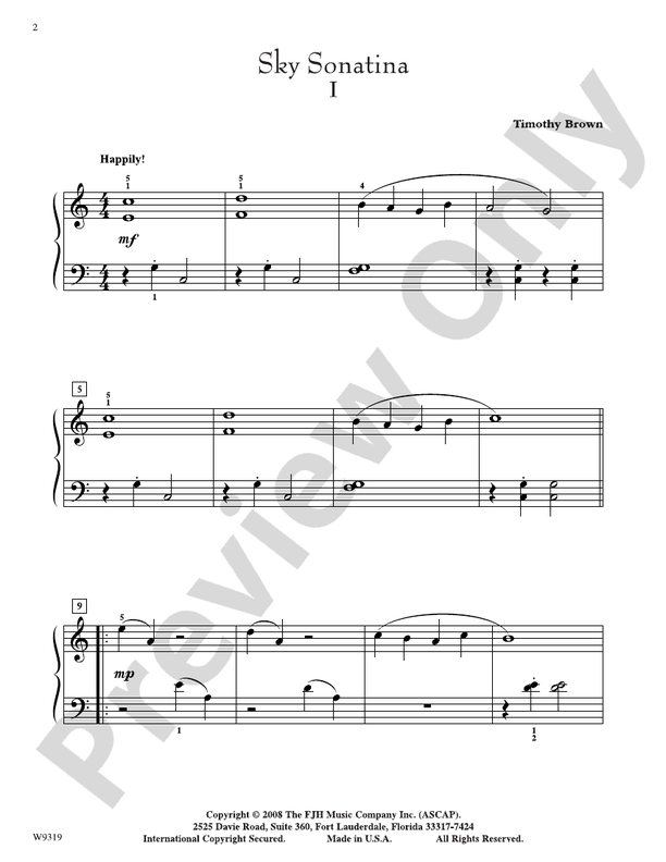 Sky Sonatina - Piano (Digital Download)