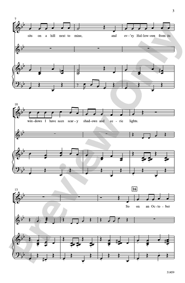 Two Halloween Treats - Unison Choral Octavo (Digital Download)
