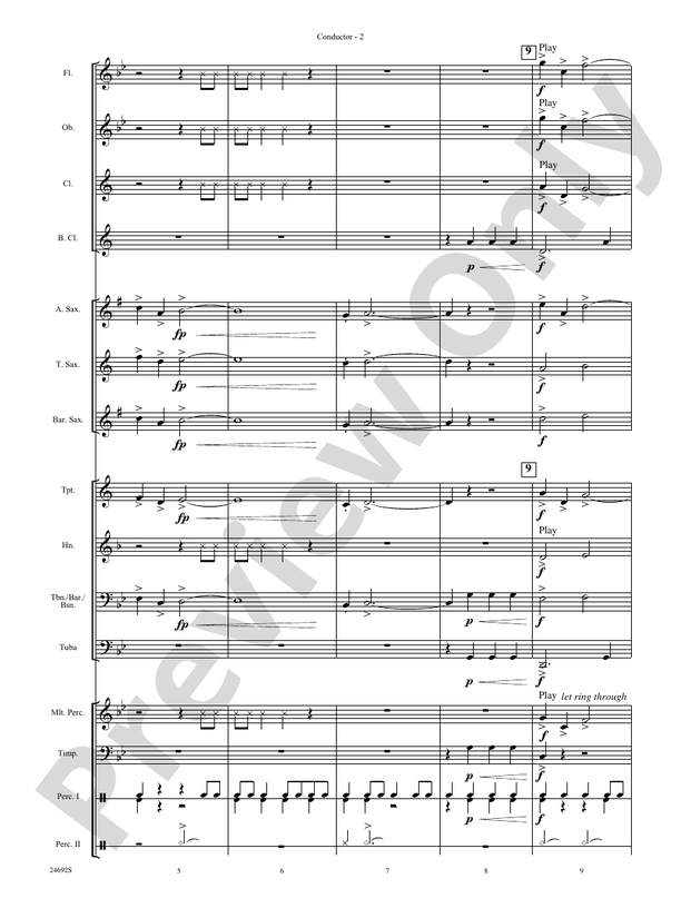 Fire Caves of Golgathon - Concert Band Conductor Score & Parts (Digital Download)