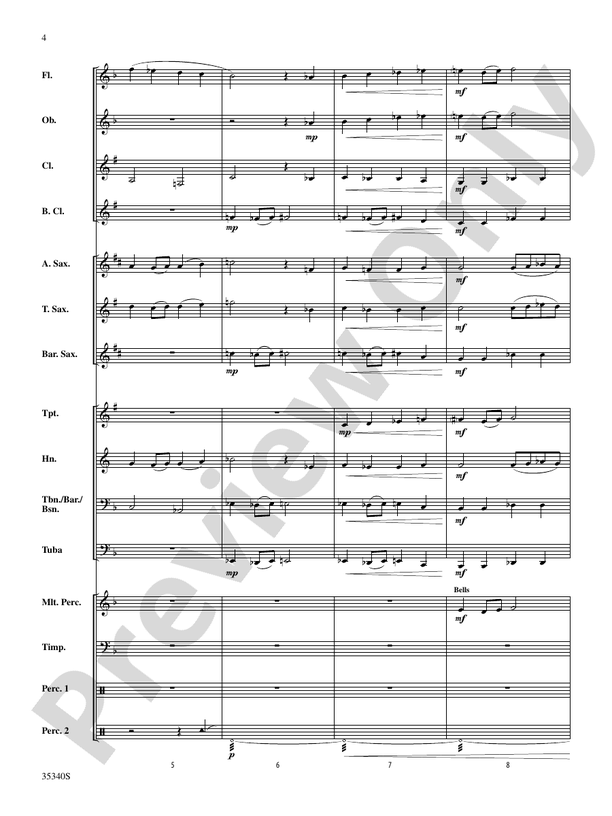 Hymn and Folk Dance - Concert Band Conductor Score & Parts (Digital Download)