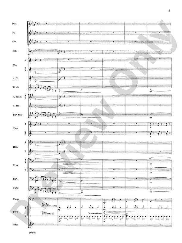 Legend of the Saura - Concert Band Conductor Score & Parts (Digital Download)