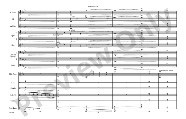 A New World, Movement Two – Marching Band Conductor Score & Parts (Digital Download)
