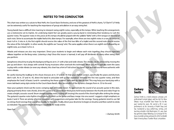 Lil' Hefty – Jazz Ensemble Conductor Score & Parts (Digital Download)