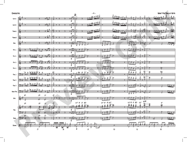 What You Dealin' With - Jazz Ensemble Conductor Score & Parts(Digital Download)