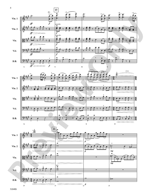 Unbridled Spirit – String Orchestra Conductor Score & Parts (Digital Download)
