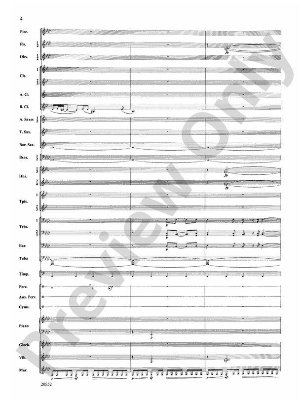 Chiaroscuro - Concert Band Conductor Score & Parts (Digital Download)