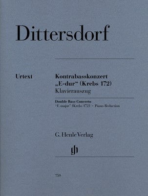 Double Bass Concerto in E major Krebs 172 Db/Pno