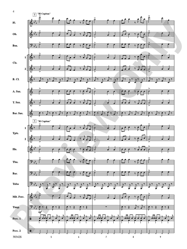 Sousa Classics - Concert Band Conductor Score & Parts (Digital Download)
