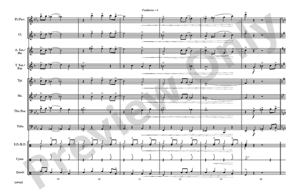 When the Saints Go Swingin' In – Marching Band Conductor Score & Parts (Digital Download)