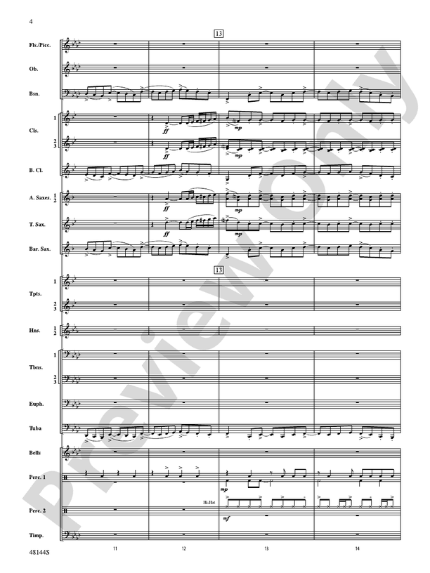 Dances of a Shimmering Spirit - Concert Band Conductor Score & Parts (Digital Download)