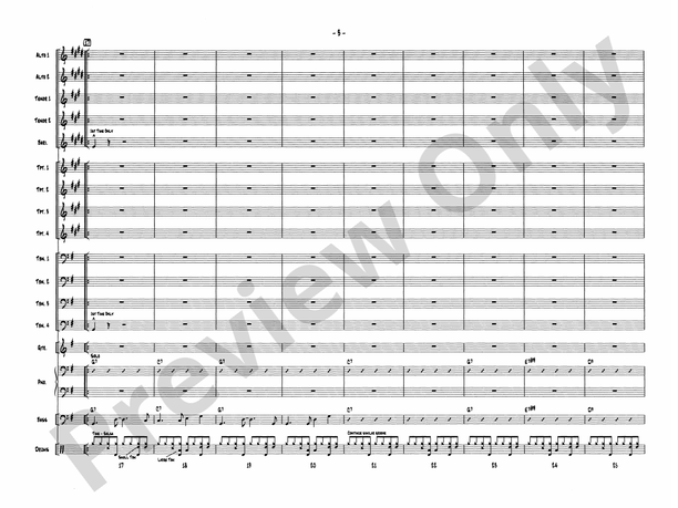One Mint Julep (Grade 4.5) - Jazz Ensemble Conductor Score & Parts (Digital Download)