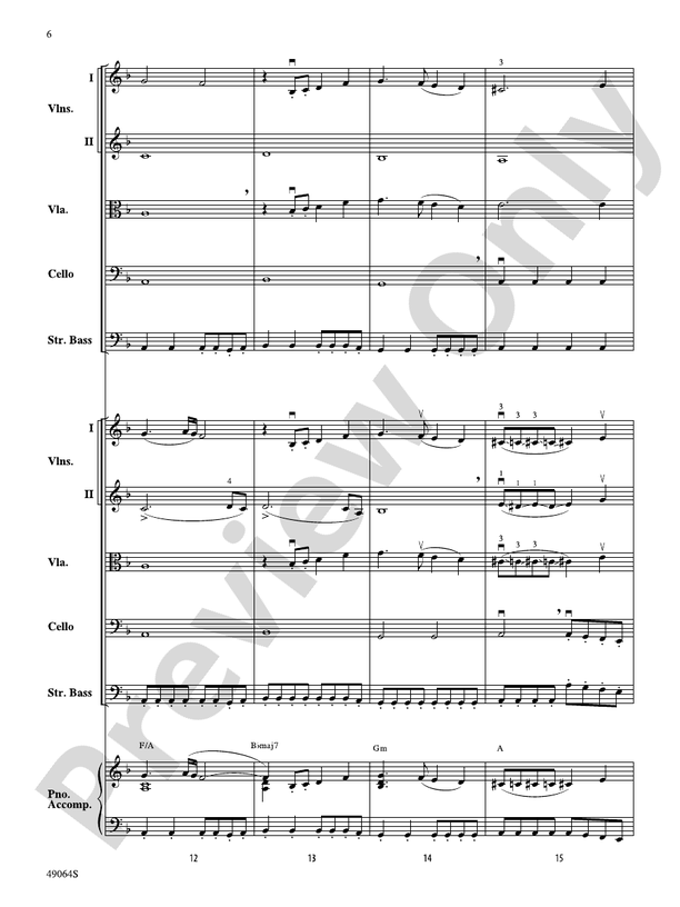 Wood's Bolero - String Orchestra Conductor Score & Parts (Digital Download)