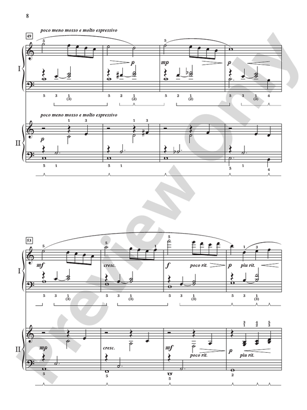 Concerto Romantique: In Three Movements for Solo Piano with Piano Accompaniment - 2 Pianos, 4 Hands (Digital Download)