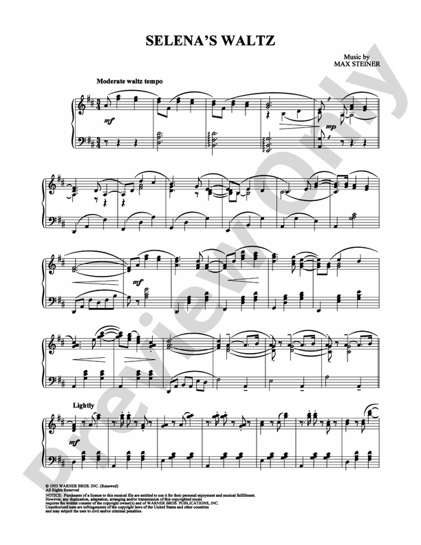 Selena's Waltz - Piano (Digital Download)
