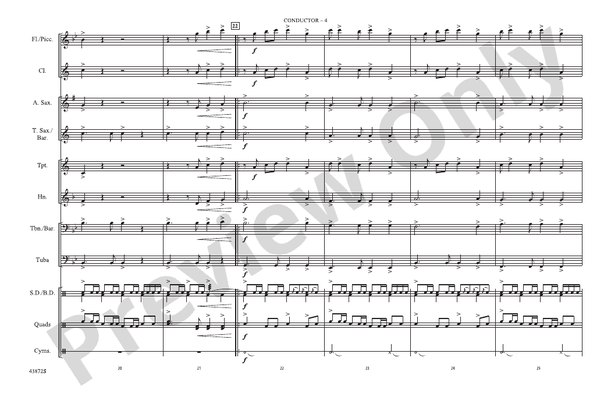 Cool Kids – Marching Band Conductor Score & Parts (Digital Download)