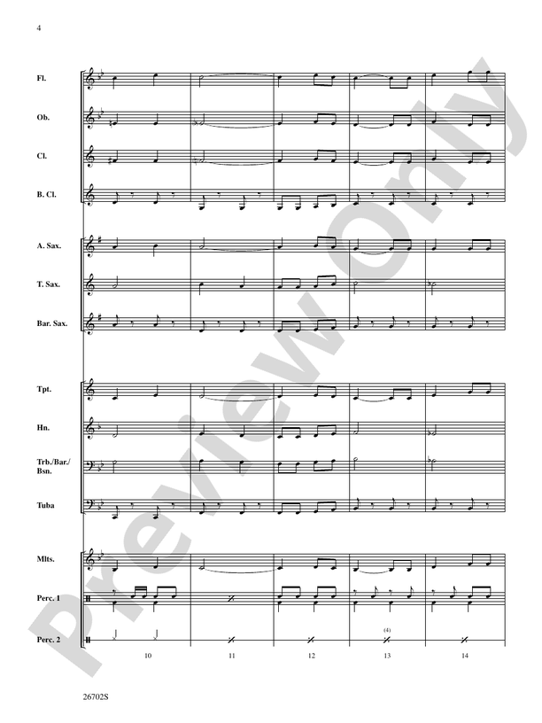 New Orleans Jubilee - Concert Band Conductor Score & Parts (Digital Download)