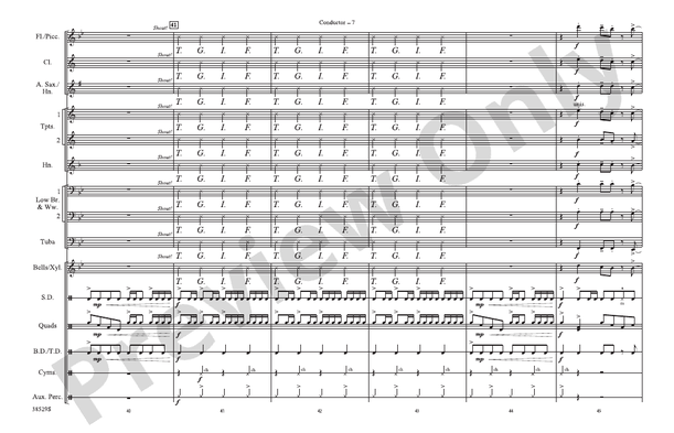 Last Friday Night (T.G.I.F.) – Marching Band Conductor Score & Parts (Digital Download)