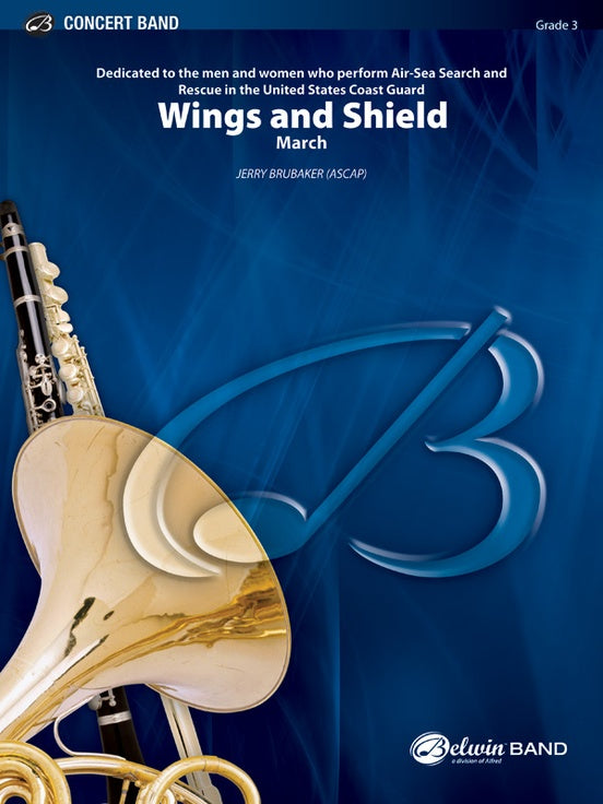 Wings and Shield - Concert Band Conductor Score & Parts (Digital Download)