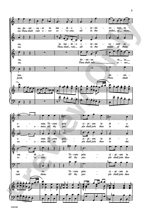 Dixit Dominus, K. 399 – SATB Choral Octavo (Digital Download)