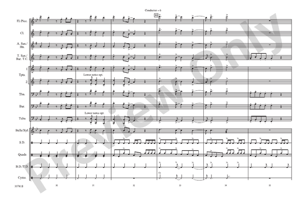 C'mon n' Ride It (The Train) – Marching Band Conductor Score & Parts (Digital Download)