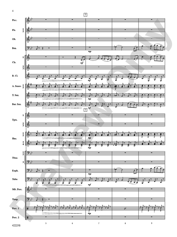 Mountain Strong - Concert Band Conductor Score & Parts (Digital Download)