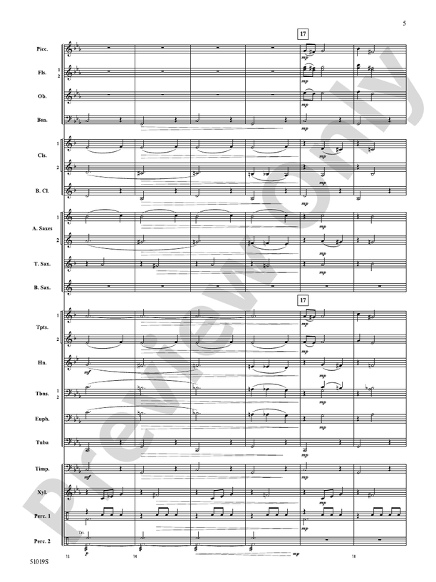 Haunted Night  – Concert Band Conductor Score & Parts (Digital Download)