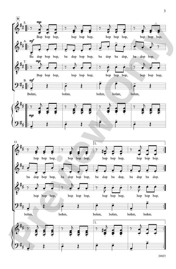 Can-Can (from the Overture to Orpheus in the Underworld) – SATB divisi, a cappella Choral Octavo (Digital Download)