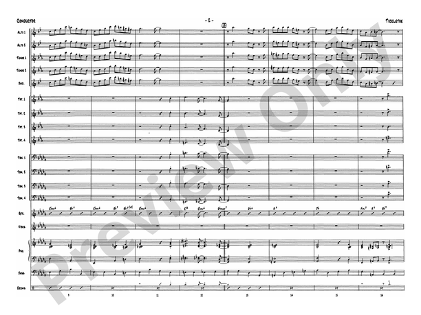 Tickletoe - Jazz Ensemble Conductor Score & Parts(Digital Download)