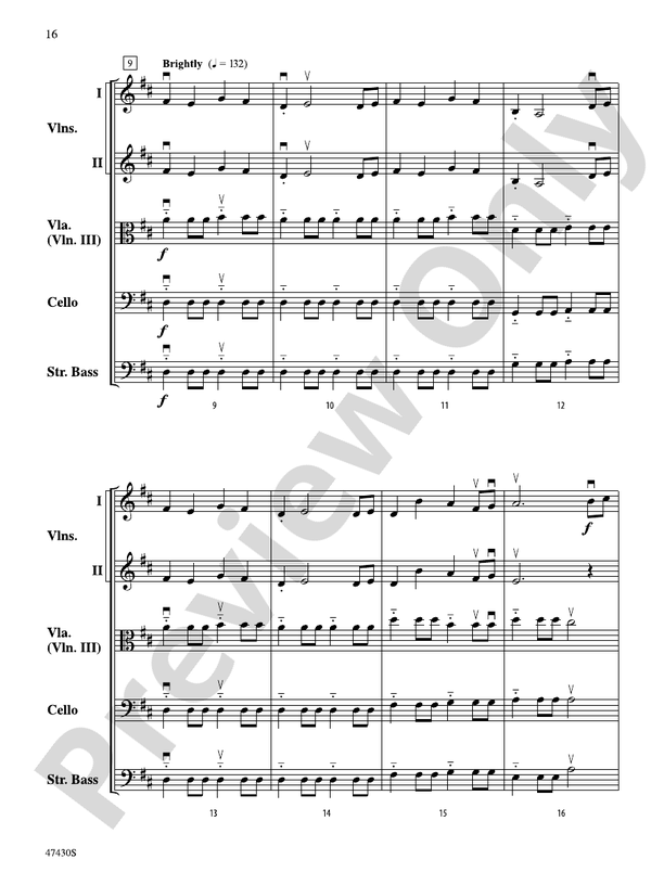 Sky Suite - String Orchestra Conductor Score & Parts (Digital Download)